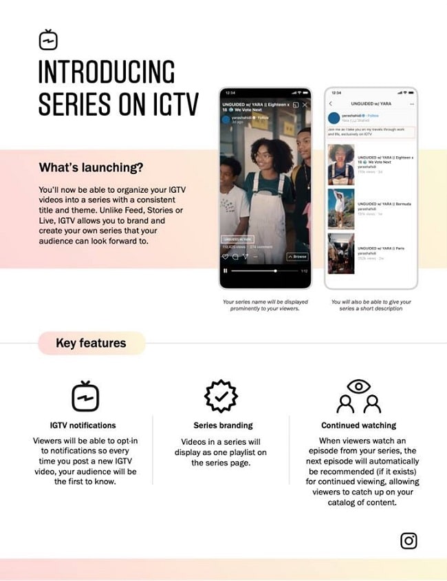 Instagram adds IGTV series | Mind Frame India Advertising Agency in hyderabad