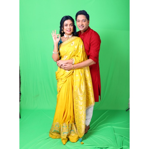 Shreyas Talpade and Prarthana Behere